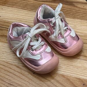 Rising Star Pink and White Toddler Sneakers